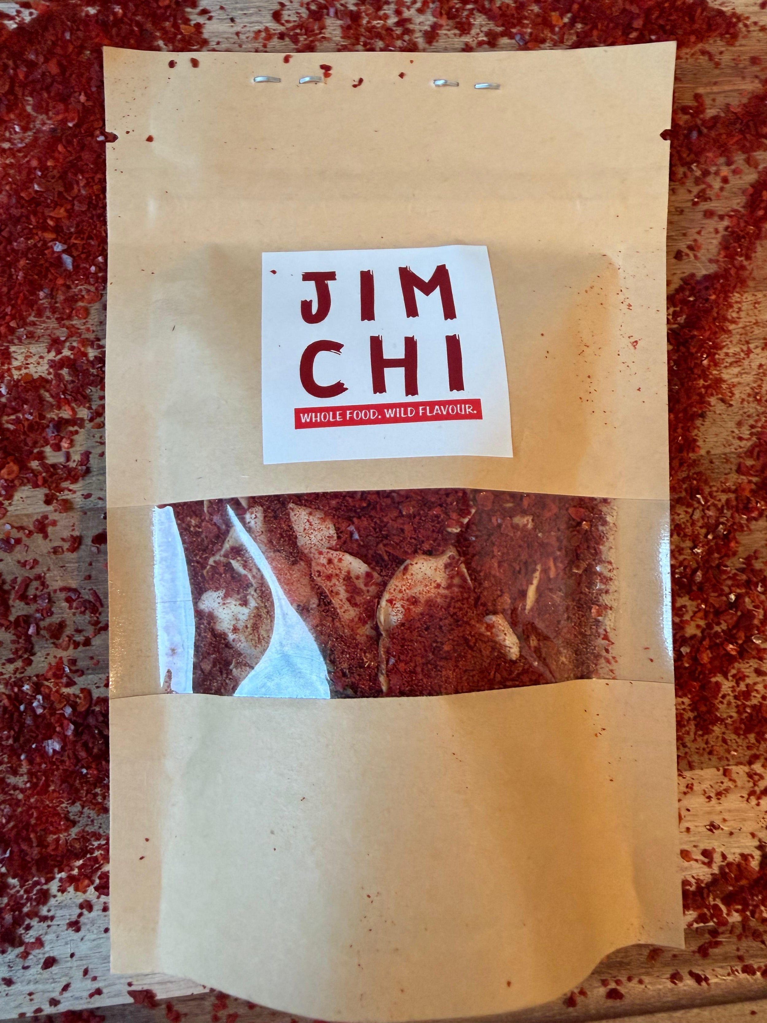 Jimchi DIY kimchi spice mix with premium Korean gochugaru front packaging